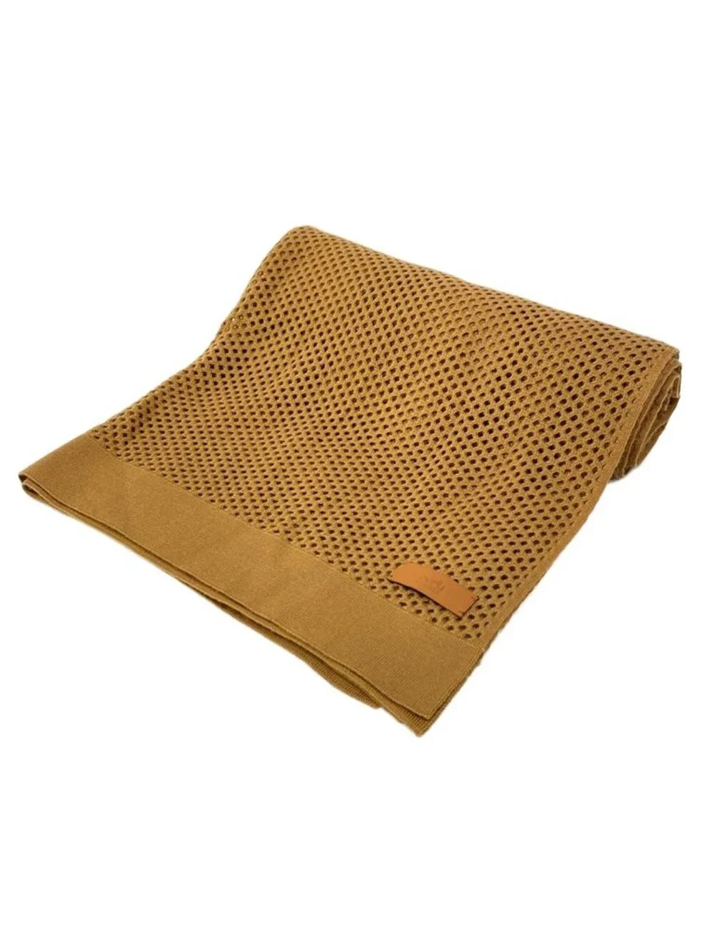 Hermes Scarf Maille Fillet Brown Cashmere